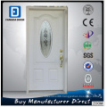 Decorative Glass Inserted High End Economic Fiberglass Door